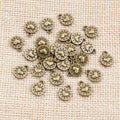 Filigree Heart Charms in Antique Bronze and Silver view 6