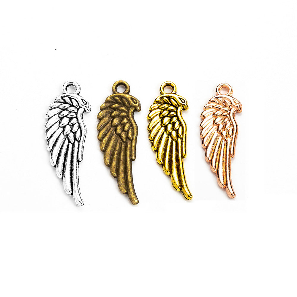 33x11mm Double-Sided Alloy Eagle Wing Charm Pendant