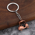 Golf Cart Keychain With Round Split Ring, 12 Styles view 12