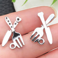 Alloy Antique Silver Tableware Metal Charms with 11 Listed Options view 9
