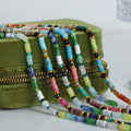 Colorful Beaded Choker Necklaces Multicolor Stone Metal Accents view 2