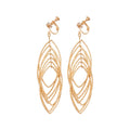 Layered Open Leaf Ear Clips in Gold and Silver Tone Finishes view 5