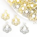 Crystal-Accented And Pearl-Look Gold Silver Pearl Pearl-look Jewelry Pendants in 2 Styles view 1