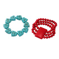 Natural Stone Laughing Buddha Bead and Red Multi Strand Bracelets view 5