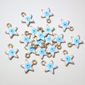 Enamel Evil Eye Star Charms in Eleven Color Styles view 9