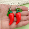 Resin Fruit Charm Drop Earrings with Fishhook Ear Wires view 2