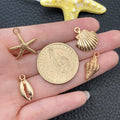 Gold-Tone Starfish and Seashell Shell Charms with 30 Listed Options view 2