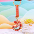 Bubble Crystal Crescent Moon Keychains in Six Colors plus Assorted view 9