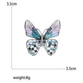 Pastel Butterfly Brooch with Crystal Lower Wings Decorative Accessory view 5