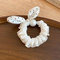 Polka Dot Pearl Bow Scrunchies And Ribbon Hair Ties view 6