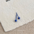 White Yellow Black Blue Purple And Pink Round Ball Stud Earrings view 12
