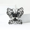 Openwork Butterfly Brooch With Random Mixed Crystal Colors view 3