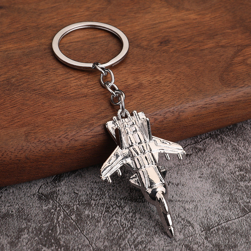 Metal Fighter Jet Keychain Creative Aviation Souvenir Gift