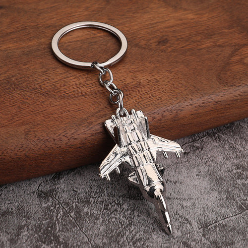 Metal Fighter Jet Keychain Creative Aviation Souvenir Gift