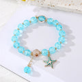 Colorful Crackle Bead Stretch Bracelets with Assorted Charms view 7