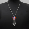 Colorful Butterfly and Peacock Necklace Earring Jewelry Collection view 11