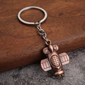 Metal Airplane Keychains, Two Designs in Bronze, Copper and Silver Tones view 4