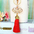 Crown Tassel Keychains with Optional Plush Pom Pom in Twenty Options view 2