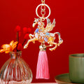 Moonstone Pegasus Keychains with Six Color Tassel Options view 7