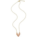 Pastel Heart Pendant Necklace in Pink and Blue Fashion Jewelry view 5