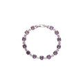 Multicolor Faceted Stone Tennis Bracelet with Box Clasp view 5