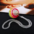 Jeweled Ball Hanging Ornaments in Five Aurora and Rainbow Color Options view 4