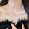 Double Faux Pearl Gourd Pendant Necklaces with Decorative Details view 3