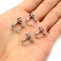 Adjustable U Shaped Screw Back Earring Clips in Two Styles view 2