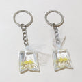 Transparent Goldfish Keychains in Five Accent Colors view 9