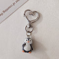 Flocked Penguin Heart-Clasp Charms in Three Distinct Poses view 6
