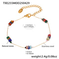 Multicolor Natural Stone Bead Necklace And Bracelet view 6