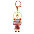 Rhinestone Frog Keychain With Gold-Tone Metal Clasp, Multiple Colors view 5