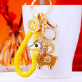 Jeweled Sheep Keychains in Five Colors With Braided Wrist Straps view 12
