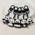 Panda Figure Black Clip Charms in Five Distinct Poses view 1