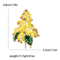 Hydrangea Cluster Brooch In 4 Styles With Enamel And Crystal Details view 6