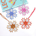 Rhinestone Snowflake Metal Hanging Ornament Four Colors view 3
