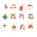 Christmas Santa Snowman Tree and Candy Enamel Alloy Charms view 3