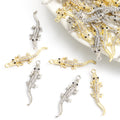 Crystal Alligator Charms in Gold Tone and Silver Tone view 1