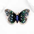 Butterfly Crystal Metal Brooch Pin 3.6 x 5.8 cm for Jackets and Lapels view 5