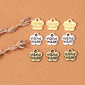 Hand Made Flower Tag Charm Metal Jewelry Making Component In 4 Finishes view 1