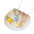 Colorful Beaded Starfish Pendant Long Cord Necklaces view 5