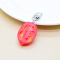 Silver Tone Novelty Food Replica Clip Keychains in Twenty Six Designs view 2