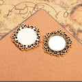 Round Floral Lace Edge Cabochon Trays in Five Finishes view 4