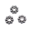 Beaded Edge Ring Spacer Beads in 2 Metal Finishes for Jewelry Making view 3