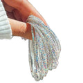 Single Row Stretch Crystal Bracelets Silver 8 Colors view 5