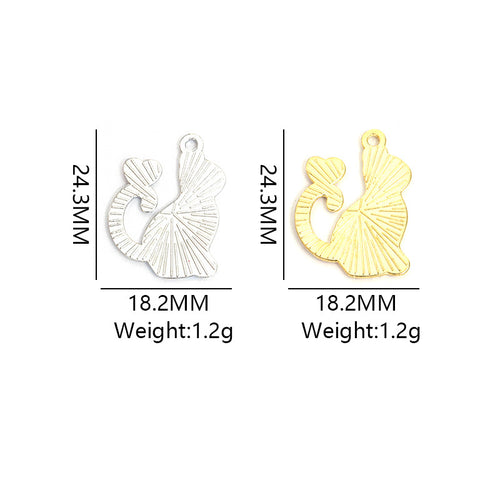 Front view of the heart charms color selection