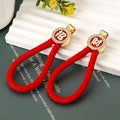 Braided Fortune Wrist Loop Keychains in Six Pictured Colors view 1