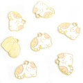 Curled Sleeping Cat Enamel Metal Jewelry Charms, 5 Colors view 9
