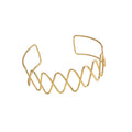 Gold Tone Open Wire Geometric Choker Collar Four Designs view 6