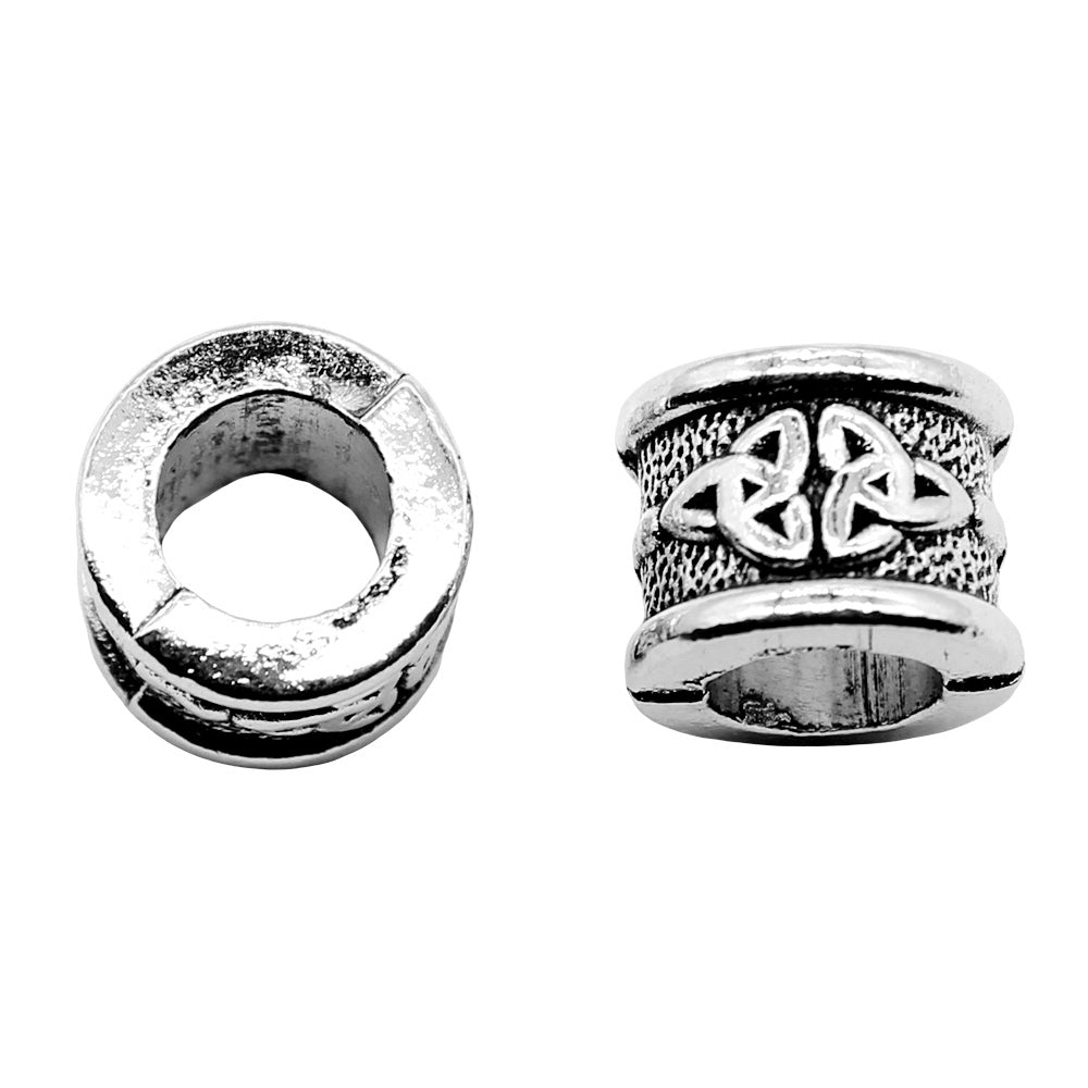 11x8mm 2.5g Antique Silver Zinc Alloy Celtic Symbol Spacer Celtic Knot Beads for Bracelet Necklace Making